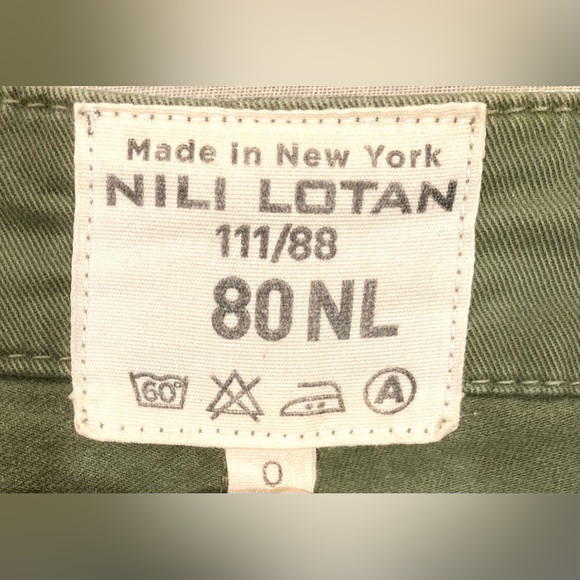 Nili Lotan Cropped Military Pant, Camo, Size 0 - Picture 9 of 14